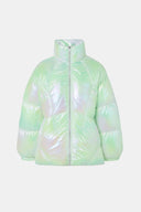 Puffer Coat Insulated High-Shine – Marnie - Blue - Bellux
