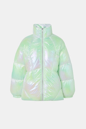 Puffer Coat Insulated High-Shine – Marnie - Blue - Bellux