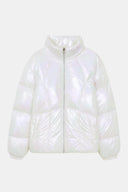 Puffer Coat Insulated High-Shine – Marnie - White - Bellux