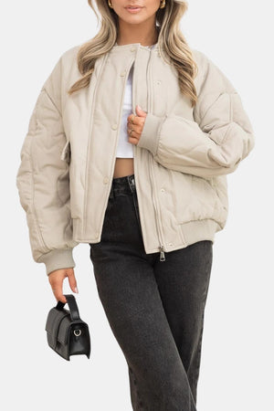 Quilted Oversized Coat Relaxed Fit – Allegra - Bellux