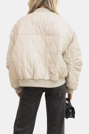 Quilted Oversized Coat Relaxed Fit – Allegra - Bellux