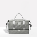 Quilted Weekender Holdall Spacious – Elysia - Gray - Bellux