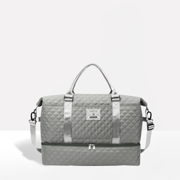 Quilted Weekender Holdall Spacious – Elysia - Gray - Bellux