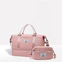 Quilted Weekender Holdall Spacious – Elysia - Pink Combo Bag - Bellux