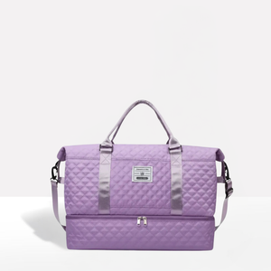 Quilted Weekender Holdall Spacious – Elysia - Purple - Bellux