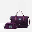 Quilted Weekender Holdall Spacious – Elysia - Violet Combo Bag - Bellux