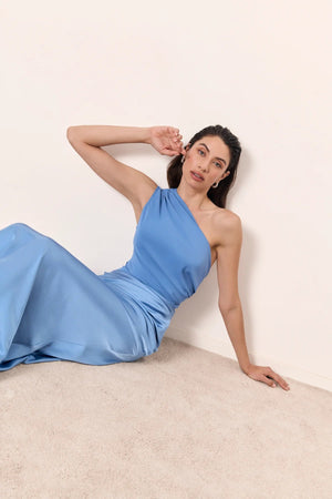 Satin-Look Maxi Dress – Agata - Bellux