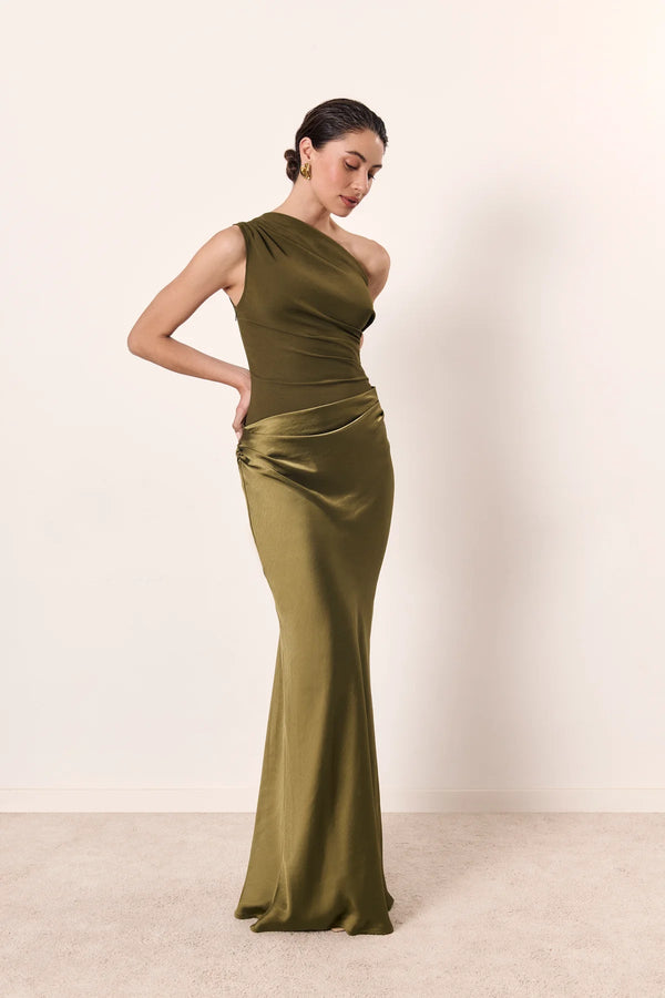 Satin-Look Maxi Dress – Agata - Bellux