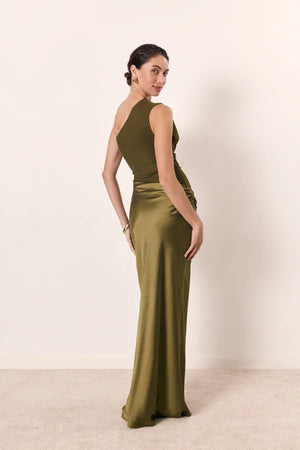 Satin-Look Maxi Dress – Agata - Bellux