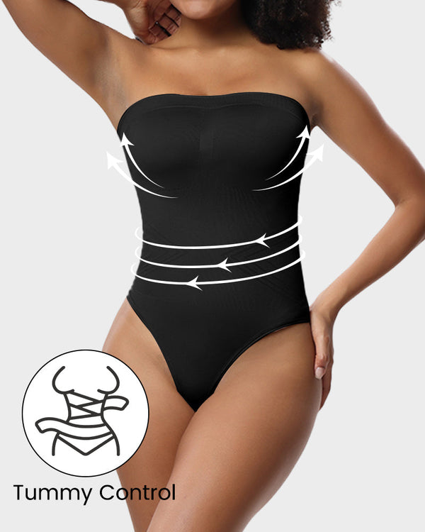 Seamless Strapless Shaping Bodysuit – SculptPro - Bellux