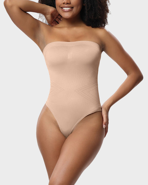 Seamless Strapless Shaping Bodysuit – SculptPro - Bellux