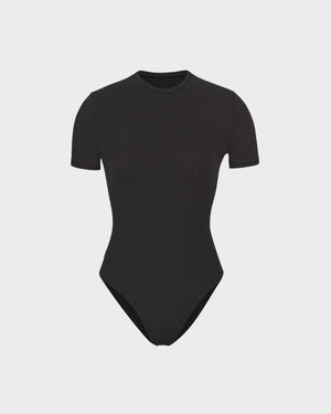 Seamless T-Shirt Bodysuit Sculpting Tummy Control - Black - Bellux