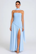 Shaping Asymmetric Dress – Harriet - Blue - Bellux