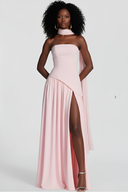 Shaping Asymmetric Dress – Harriet - Pink - Bellux