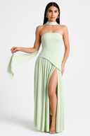Shaping Asymmetric Dress – Harriet - Pistachio - Bellux