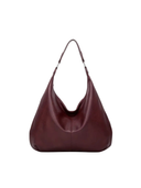 Shoulder Tote Bag Oversized Hobo – Beatrix - Burgundy - Bellux