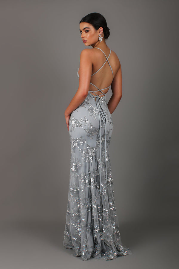 Coralie Sequin Maxi Dress - Flattering Evening Fit Coralie Sequin Maxi Dress - Flattering Evening Fit