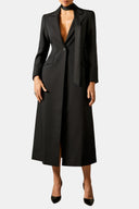 Single-Breasted Longline Coat Tailored Fit – Elspeth - Bellux