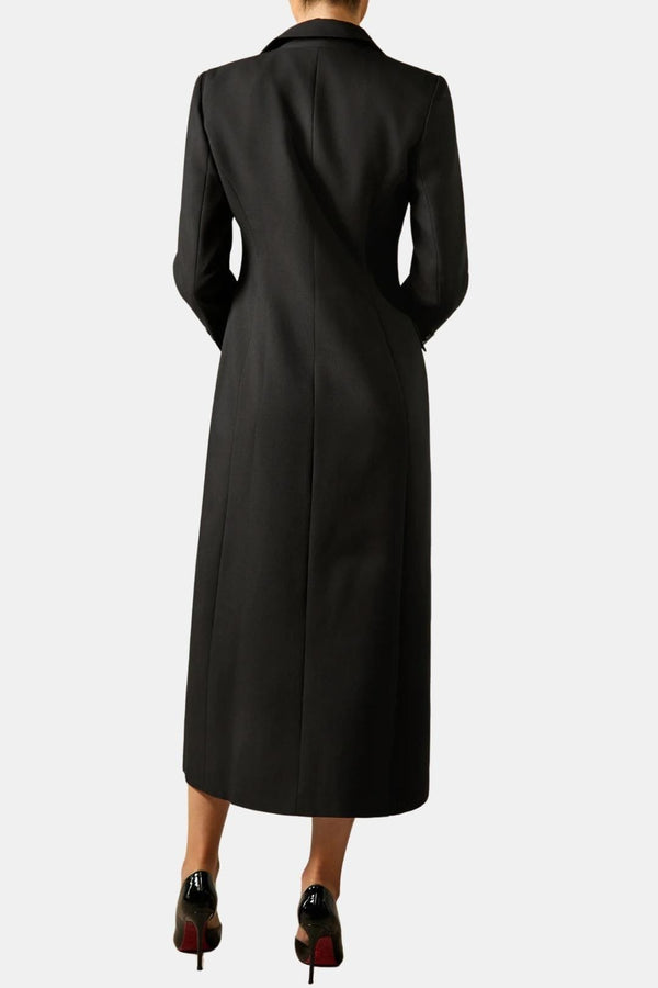 Single-Breasted Longline Coat Tailored Fit – Elspeth - Bellux