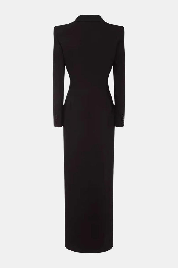 Single-Breasted Longline Coat Tailored Fit – Elspeth - Bellux