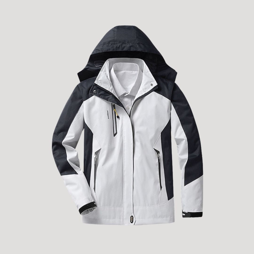 Ski Jacket Waterproof Insulated Hooded – Tamsin - White - Bellux
