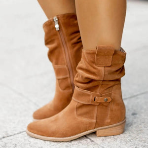 Slouchy Ankle Boots All-Day Comfort Premium Suede – Laurel - Bellux
