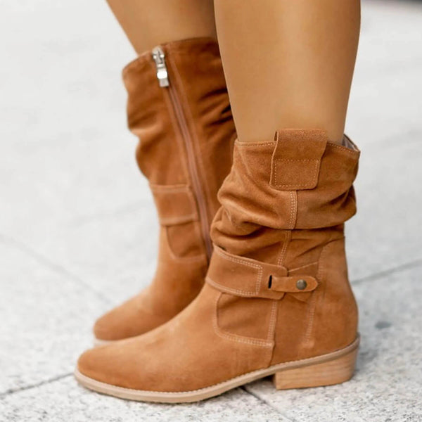 Slouchy Ankle Boots All-Day Comfort Premium Suede – Laurel - Bellux