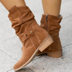 Slouchy Ankle Boots All-Day Comfort Premium Suede – Laurel - Brown - Bellux