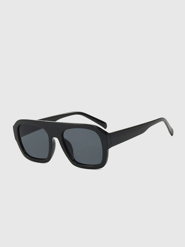 Square Sunglasses Oversized Tortoiseshell UV400 – Sylvie - Black - Bellux