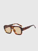 Square Sunglasses Oversized Tortoiseshell UV400 – Sylvie - Leopard - Bellux