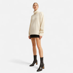 Square-Toe Ankle Boots – Warm Cotton-Lined – Celia - Bellux