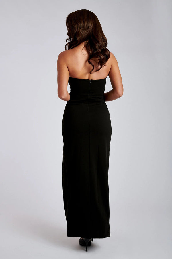Strapless Maxi Dress High-Slit Supportive Bodice – Juno - Bellux