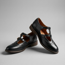 T-Bar Mary Jane Flats Cushioned Insole – Marjorie - Black - Bellux