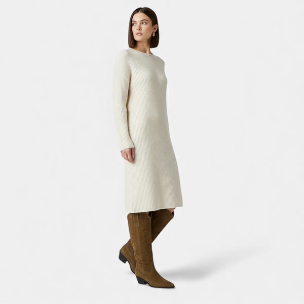 Thigh-High Comfort Cow Suede Boots – Fiona - Bellux