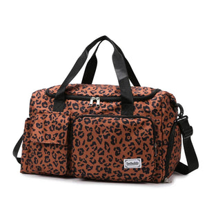 Weekender Bag Spacious Organised Water-Resistant Oxford – Nell - Brown - Bellux