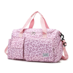 Weekender Bag Spacious Organised Water-Resistant Oxford – Nell - Pink - Bellux