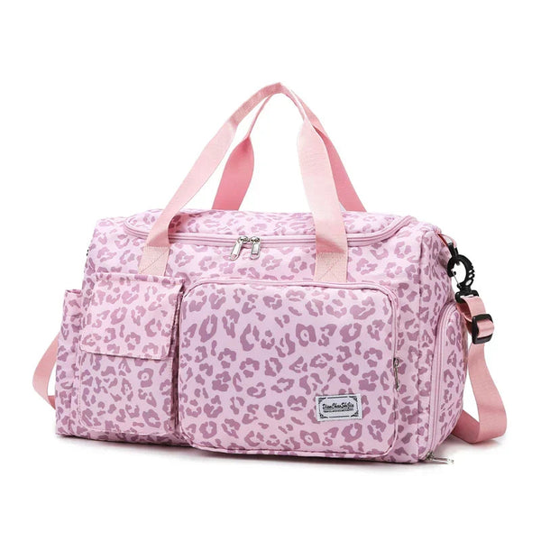 Weekender Bag Spacious Organised Water-Resistant Oxford – Nell - Pink - Bellux