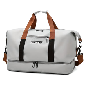 Weekender Duffle With Shoe & Laundry Compartment - Hartley - Dark Gray - Bellux