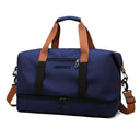 Weekender Duffle With Shoe & Laundry Compartment - Hartley - Deep Blue - Bellux