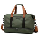 Weekender Duffle With Shoe & Laundry Compartment - Hartley - Green - Bellux