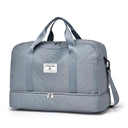 Weekender Holdall Shoe Pocket Water-Resistant – Meredith - Gray - Bellux