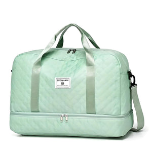 Weekender Holdall Shoe Pocket Water-Resistant – Meredith - Green - Bellux