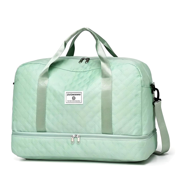 Weekender Holdall Shoe Pocket Water-Resistant – Meredith - Green - Bellux