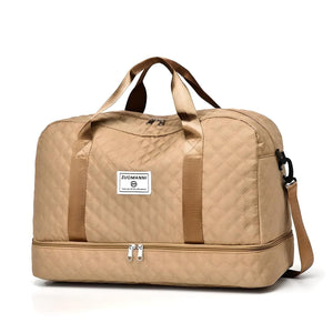 Weekender Holdall Shoe Pocket Water-Resistant – Meredith - Khaki - Bellux