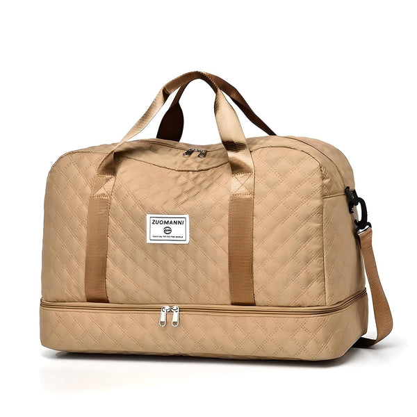 Weekender Holdall Shoe Pocket Water-Resistant – Meredith - Khaki - Bellux