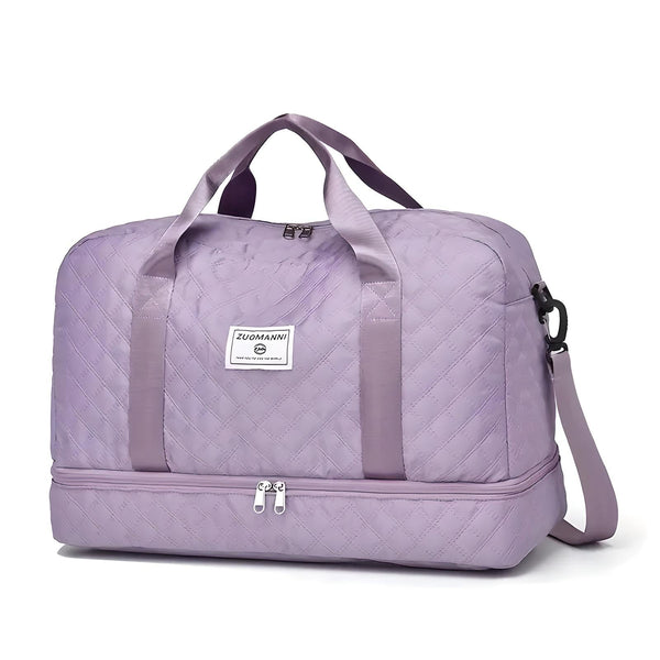 Weekender Holdall Shoe Pocket Water-Resistant – Meredith - Purple - Bellux