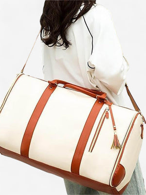 Weekender Holdall Structured with Tassel – Tamsin - Bellux
