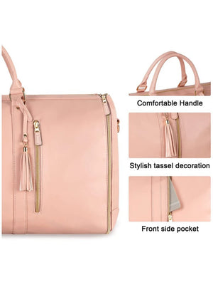 Weekender Holdall Structured with Tassel – Tamsin