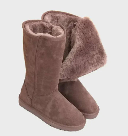 Winter Boots Waterproof Non-Slip Sheepskin-Lined – Astrid - Brown - Bellux